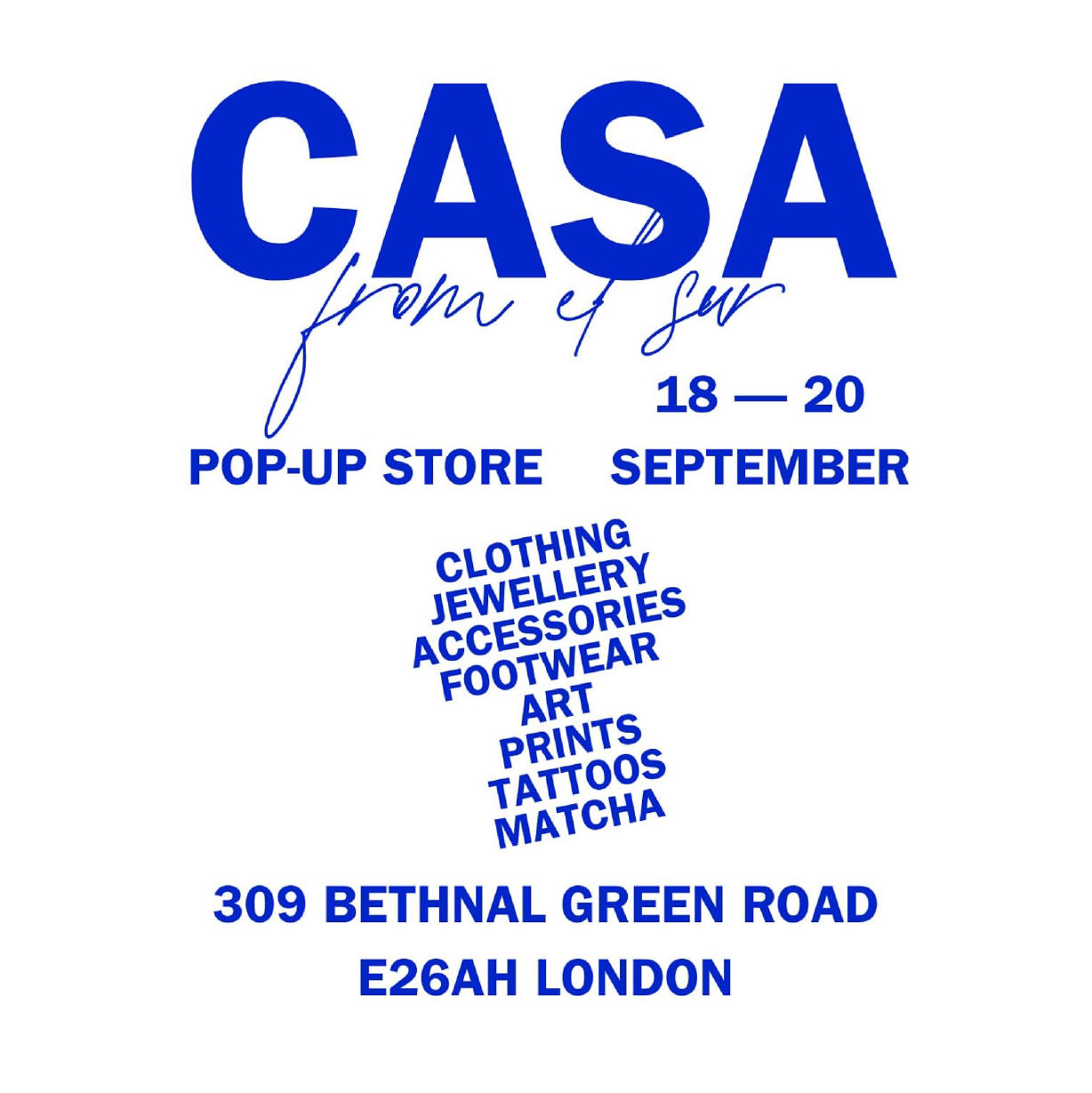 Farrago Pop-Up Event: CASA FROM EL SUR